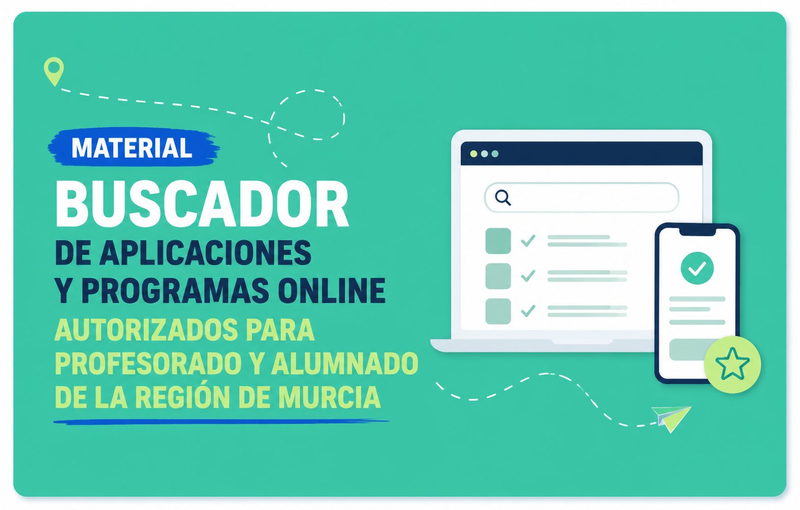 Buscador de aplicaciones y programas online autorizados para profesorado y alumnado de la Región de Murcia