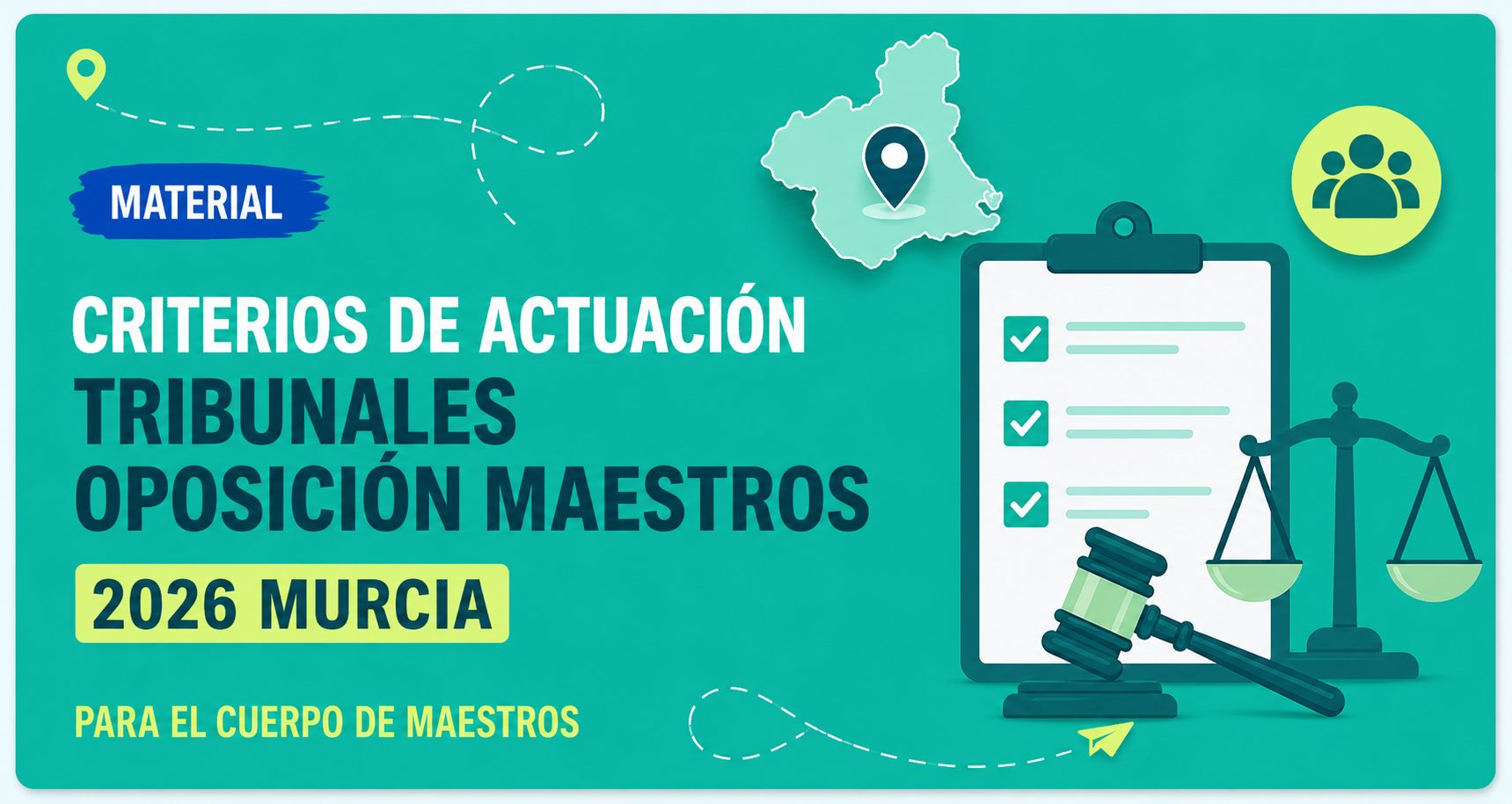 Criterios de actuación tribunales oposición Maestros Murcia 2026