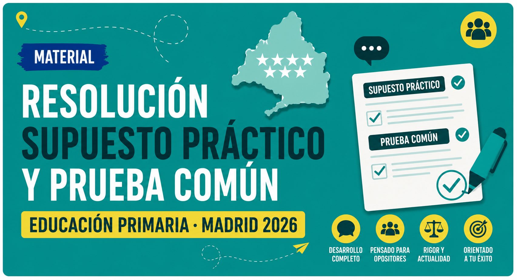 Resolución de la prueba común y supuesto práctico de Educación Primaria · Oposiciones Madrid 2026